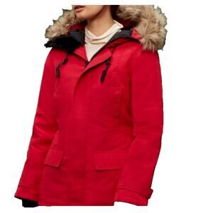 Tna Larsen Parka Premium Goose Down Red‎ Jacket Women size